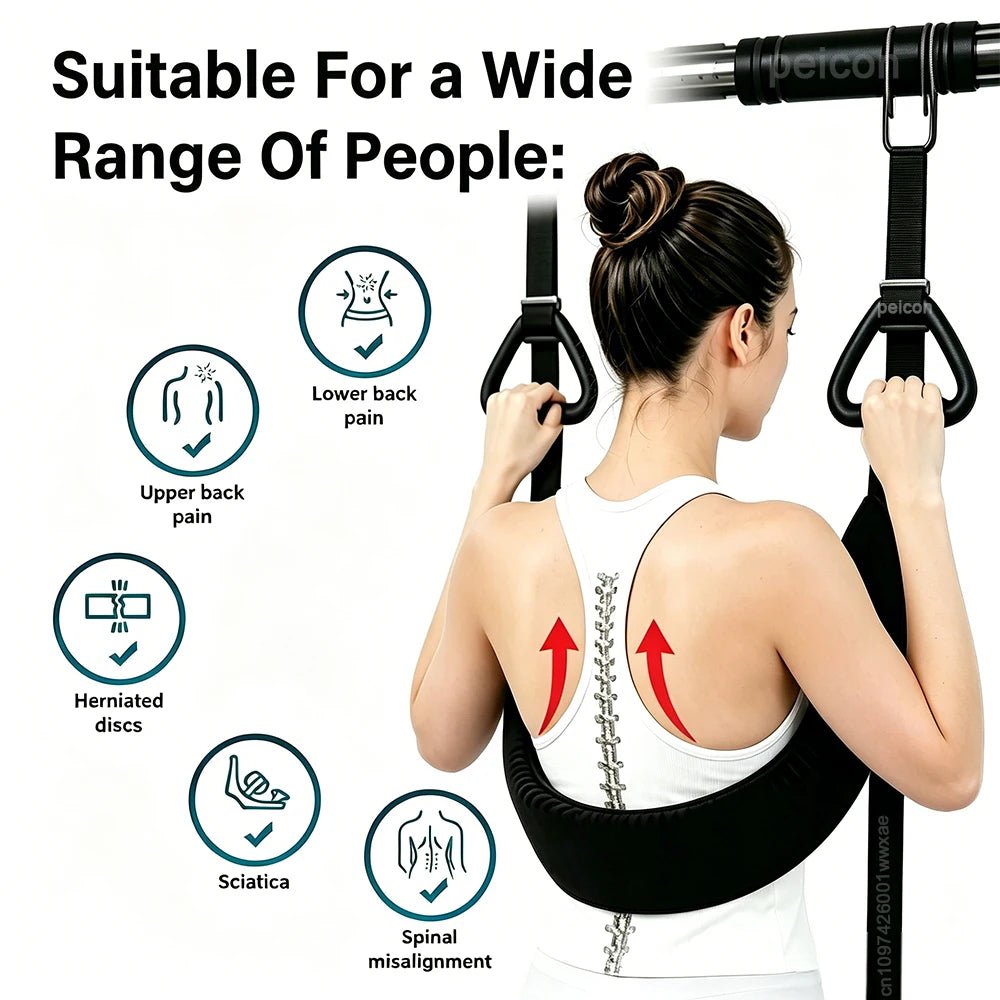 Lumbar Traction Belt Portable Hanging Traction Belt Waist Support Household Spinal Back Stretching Device for Lower Back Pain - FitHealthHavenFitHealthHavenFitHealthHaven14:691GrayGrayLumbar Traction Belt Portable Hanging Traction Belt Waist Support Household Spinal Back Stretching Device for Lower Back Pain