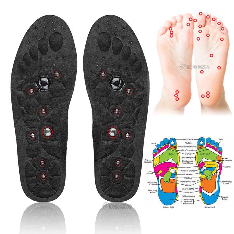 Magnetic Massage Insoles Acupressure Inserts Arch Support Orthopedic Acupressures Shoes Pads Relieve Tired for Men Women Unisex - FitHealthHavenFitHealthHavenFitHealthHaven14:193Black Classic Style;200000124:150L(EU44-47)Black Classic StyleL(EU44-47)Magnetic Massage Insoles Acupressure Inserts Arch Support Orthopedic Acupressures Shoes Pads Relieve Tired for Men Women Unisex