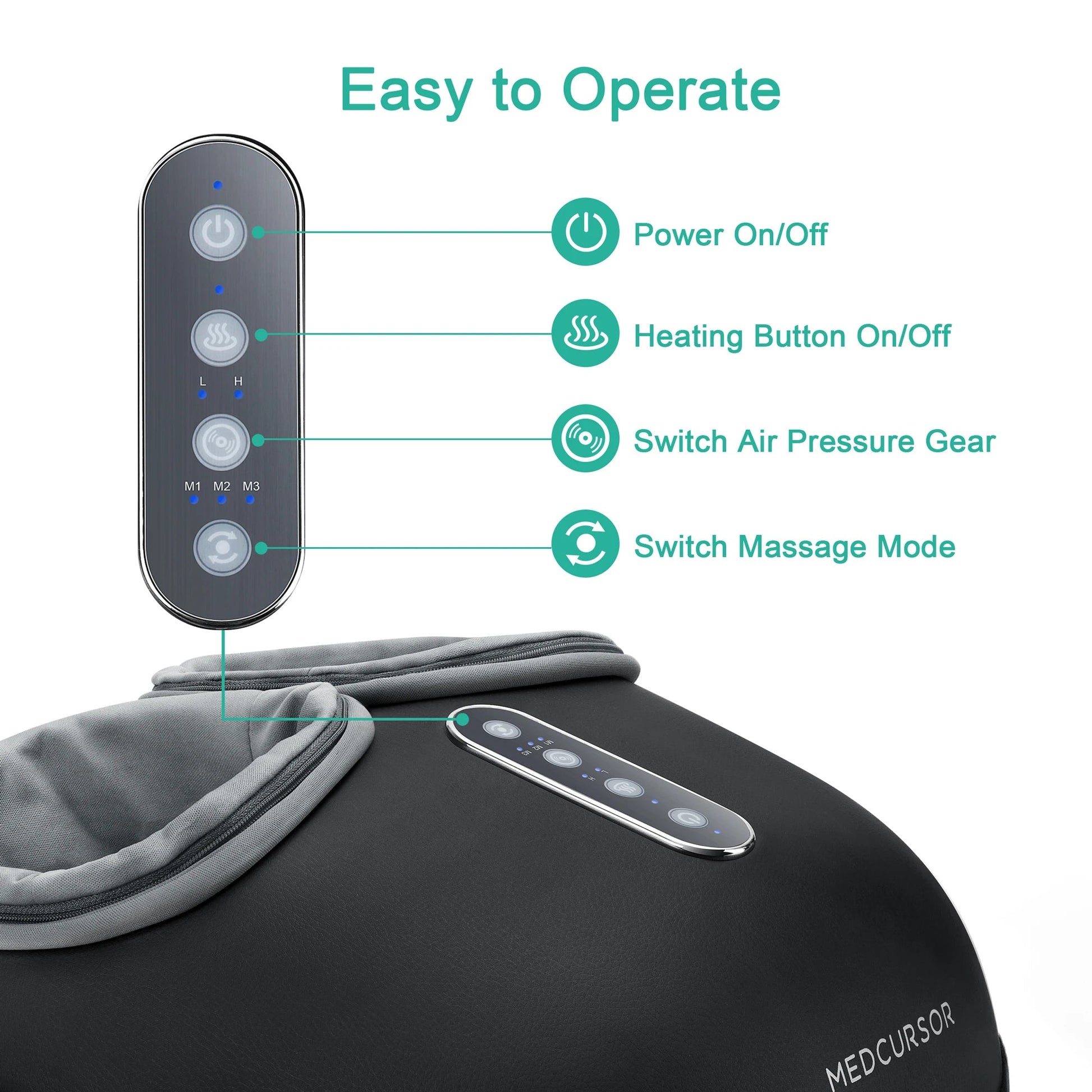 Medcursor Shiatsu Foot Massager Machine with Heat Roller Muscle Relaxation Pain Relief Electric Fully Wrapped Foot Massage - FitHealthHavenFitHealthHavenFitHealthHaven14:193;200007763:201336106;200009209:201898808blackUnited StatesUS PlugMedcursor Shiatsu Foot Massager Machine with Heat Roller Muscle Relaxation Pain Relief Electric Fully Wrapped Foot Massage