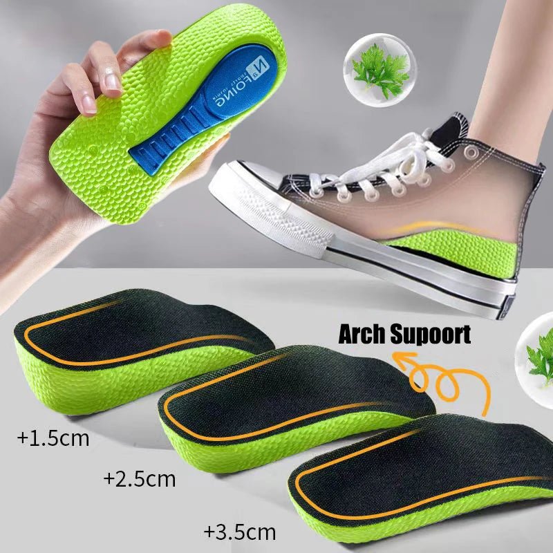 Memory Foam Height Increase Insoles for Men Women Shoes Flat Feet Arch Support Orthopedic Insoles Sneakers Heel Lift Shoe Pads - FitHealthHavenFitHealthHavenFitHealthHaven14:1752.5cm White;200007763:2013361002.5cm WhiteCHINAMemory Foam Height Increase Insoles for Men Women Shoes Flat Feet Arch Support Orthopedic Insoles Sneakers Heel Lift Shoe Pads