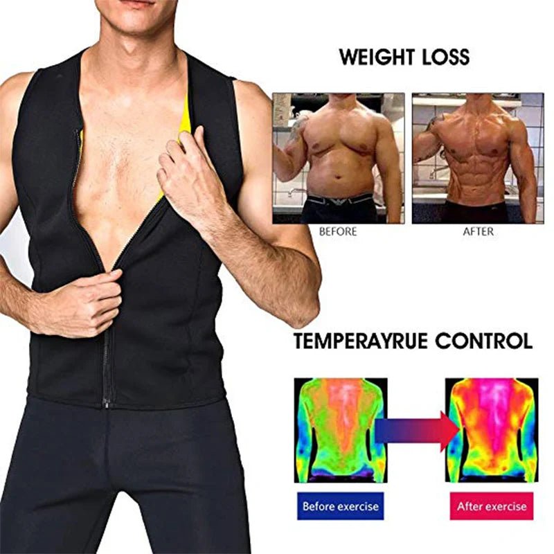 Men Body Shaper Waist Trainer Sauna Suit Sweat Vest Slimming Underwear Weight Loss Shirt Fat Burner Workout Tank Tops Shapewear - FitHealthHavenFitHealthHavenFitHealthHaven14:173Black;5:361386XXXLBlackXXXLMen Body Shaper Waist Trainer Sauna Suit Sweat Vest Slimming Underwear Weight Loss Shirt Fat Burner Workout Tank Tops Shapewear