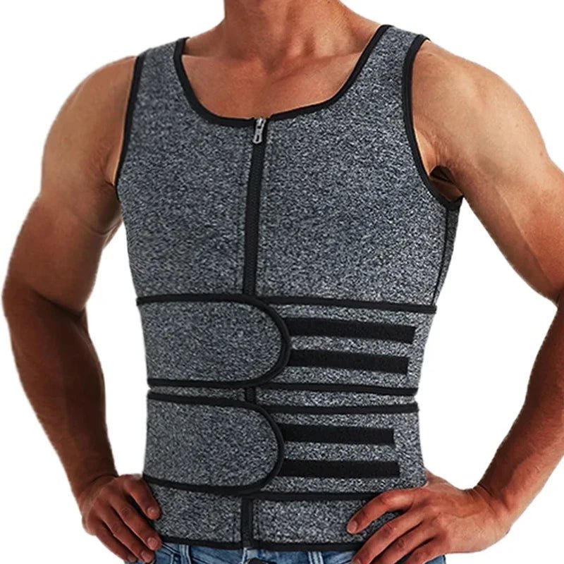 Men Body Shaper Waist Trainer Vest Slimming Shirt Sauna Sweat Vest Compression Undershirt Shapewear Fat Burner Workout Tank Tops - FitHealthHavenFitHealthHavenFitHealthHaven14:193Gray;5:100014064GraySMen Body Shaper Waist Trainer Vest Slimming Shirt Sauna Sweat Vest Compression Undershirt Shapewear Fat Burner Workout Tank Tops