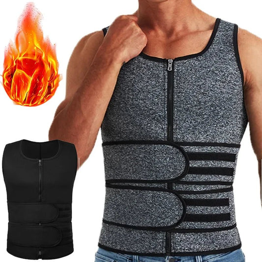 Men Body Shaper Waist Trainer Vest Slimming Shirt Sauna Sweat Vest Compression Undershirt Shapewear Fat Burner Workout Tank Tops - FitHealthHavenFitHealthHavenFitHealthHaven14:193Gray;5:100014064GraySMen Body Shaper Waist Trainer Vest Slimming Shirt Sauna Sweat Vest Compression Undershirt Shapewear Fat Burner Workout Tank Tops