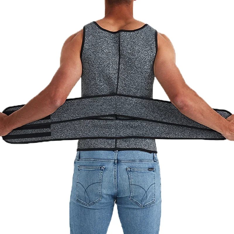Men Body Shaper Waist Trainer Vest Slimming Shirt Sauna Sweat Vest Compression Undershirt Shapewear Fat Burner Workout Tank Tops - FitHealthHavenFitHealthHavenFitHealthHaven14:193Gray;5:100014064GraySMen Body Shaper Waist Trainer Vest Slimming Shirt Sauna Sweat Vest Compression Undershirt Shapewear Fat Burner Workout Tank Tops