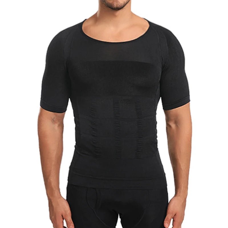 Men Body Shapers Fitness Elastic Abdomen Tight Fitting Short Sleeve Shirt Tank Tops Shape Underwear Slimming Boobs Shaping - FitHealthHavenFitHealthHavenFitHealthHaven14:173White;5:100014065WhiteXLMen Body Shapers Fitness Elastic Abdomen Tight Fitting Short Sleeve Shirt Tank Tops Shape Underwear Slimming Boobs Shaping