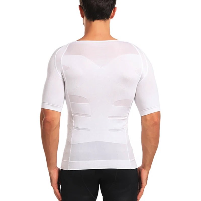Men Body Shapers Fitness Elastic Abdomen Tight Fitting Short Sleeve Shirt Tank Tops Shape Underwear Slimming Boobs Shaping - FitHealthHavenFitHealthHavenFitHealthHaven14:173White;5:100014065WhiteXLMen Body Shapers Fitness Elastic Abdomen Tight Fitting Short Sleeve Shirt Tank Tops Shape Underwear Slimming Boobs Shaping