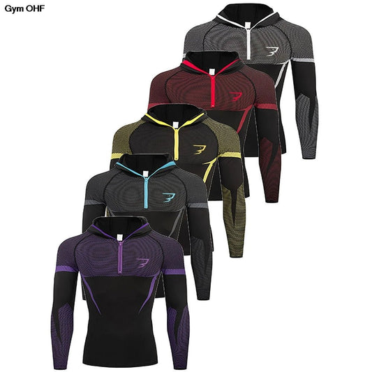 Men Bodybuilding Sport T-Shirt Quick Dry Running Shirt Compression Hooded Sweatshirt Men Top Gym Fitness Tight Rashgard MMA - FitHealthHavenFitHealthHavenFitHealthHaven14:29Short sleeves-5;5:4183Short sleeves-5XXXLMen Bodybuilding Sport T-Shirt Quick Dry Running Shirt Compression Hooded Sweatshirt Men Top Gym Fitness Tight Rashgard MMA