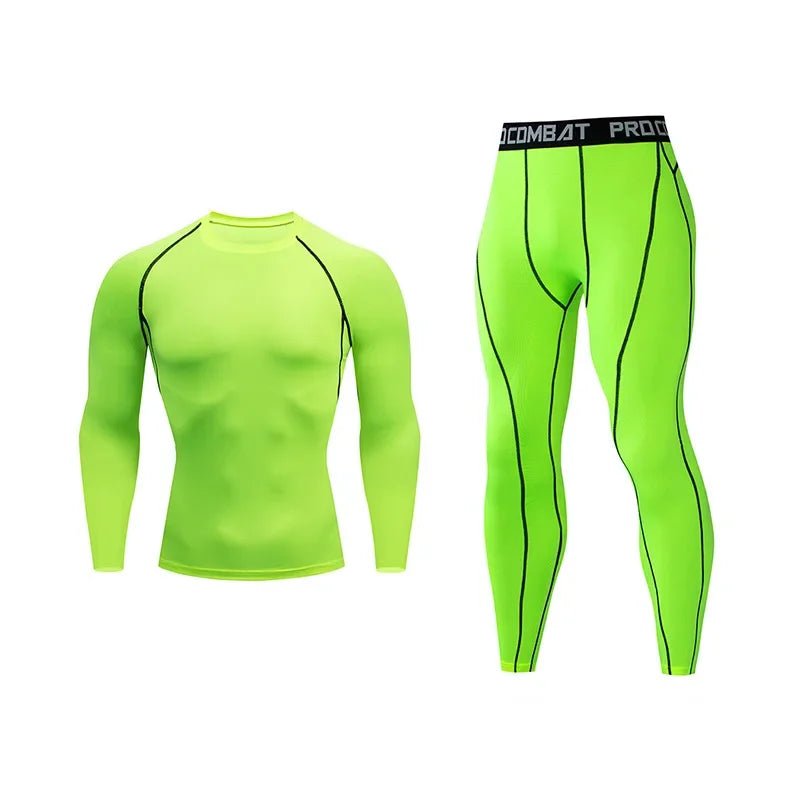 Men Compression Running Set Quick Dry Gym Sport Sweatsuit Man Long Sleeve Jogging Training Suit Fitness Tracksuit Gym Clothing - FitHealthHavenFitHealthHavenFitHealthHaven14:175fluo green;5:100014065fluo greenXLMen Compression Running Set Quick Dry Gym Sport Sweatsuit Man Long Sleeve Jogging Training Suit Fitness Tracksuit Gym Clothing