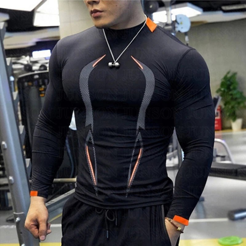 Men Compression Sport Gym t Shirt Top Long Sleeve Exercise Fitness Shirt Quick Drying Running t Shirts Bodybuilding Tees Clothes - FitHealthHavenFitHealthHavenFitHealthHaven14:193;5:4182blackXXLMen Compression Sport Gym t Shirt Top Long Sleeve Exercise Fitness Shirt Quick Drying Running t Shirts Bodybuilding Tees Clothes