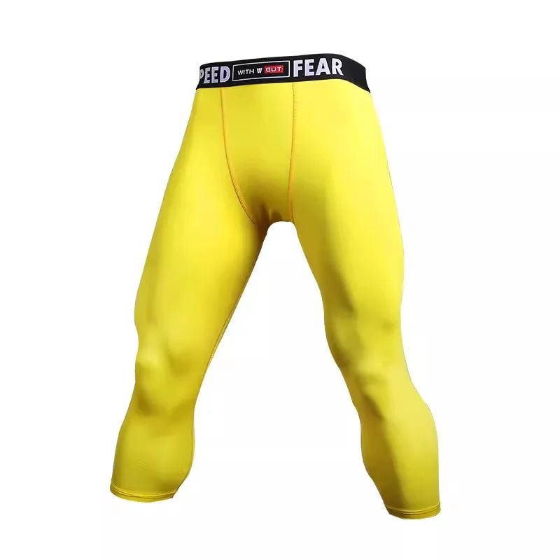 Men Kid Boy Girl GYM Capri Running Tight Pants Basketball Football Soccer Exercise Sport 3/4 Cropped Kneelet Leggings Shorts 714 - FitHealthHavenFitHealthHavenFitHealthHaven14:366;5:100014065XXLYellowXXLMen Kid Boy Girl GYM Capri Running Tight Pants Basketball Football Soccer Exercise Sport 3/4 Cropped Kneelet Leggings Shorts 714