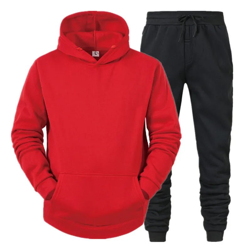 Men Sportswear Sweater Suit Hoodies + Pants Sports Clothing Spring Autumn Sets Jogging Trousers Running Male Tracksuits - FitHealthHavenFitHealthHavenFitHealthHaven14:200001438Red;5:361386RedMMen Sportswear Sweater Suit Hoodies + Pants Sports Clothing Spring Autumn Sets Jogging Trousers Running Male Tracksuits