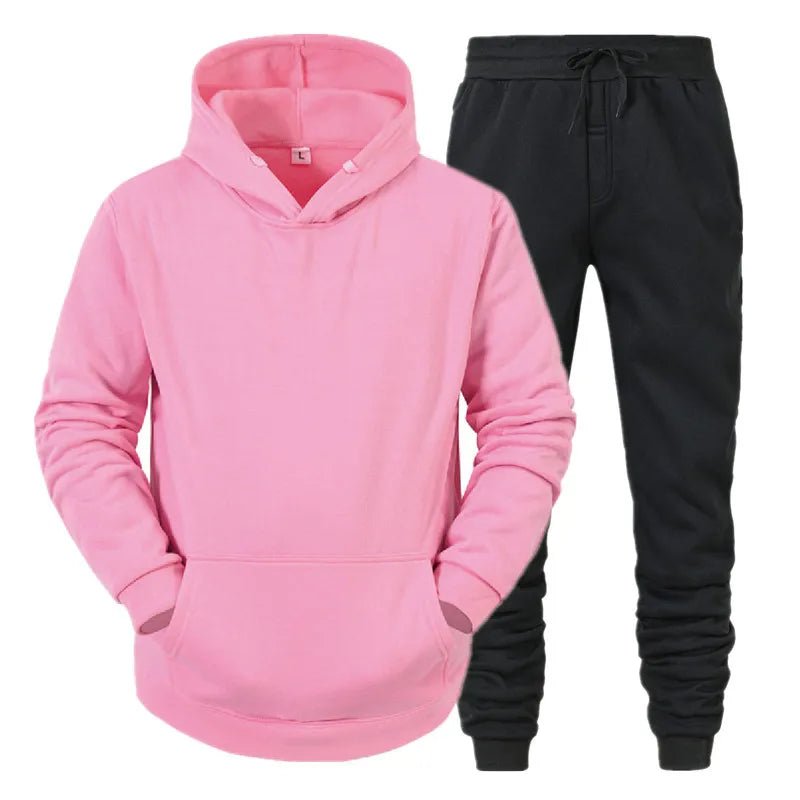 Men Sportswear Sweater Suit Hoodies + Pants Sports Clothing Spring Autumn Sets Jogging Trousers Running Male Tracksuits - FitHealthHavenFitHealthHavenFitHealthHaven14:200002130Pink;5:361385PinkLMen Sportswear Sweater Suit Hoodies + Pants Sports Clothing Spring Autumn Sets Jogging Trousers Running Male Tracksuits