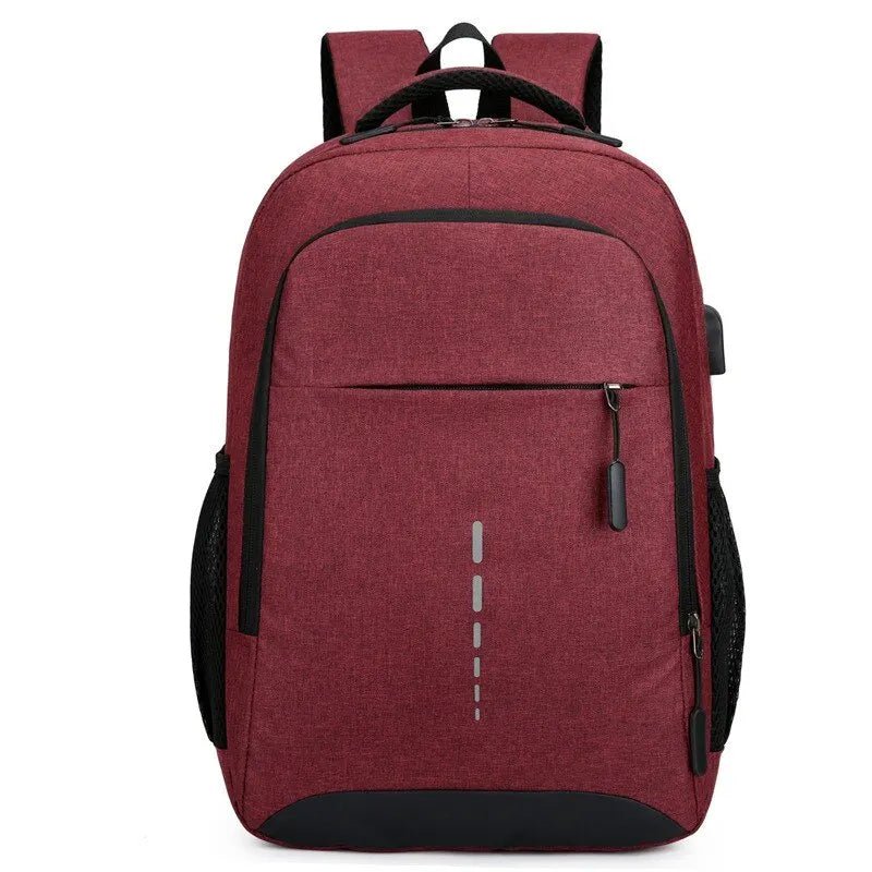 Mens BackPack LargeCapacity Simple Fashion Travel Female Student ComputerBag - FitHealthHavenFitHealthHavenFitHealthHaven14:10RedRedMens BackPack LargeCapacity Simple Fashion Travel Female Student ComputerBag
