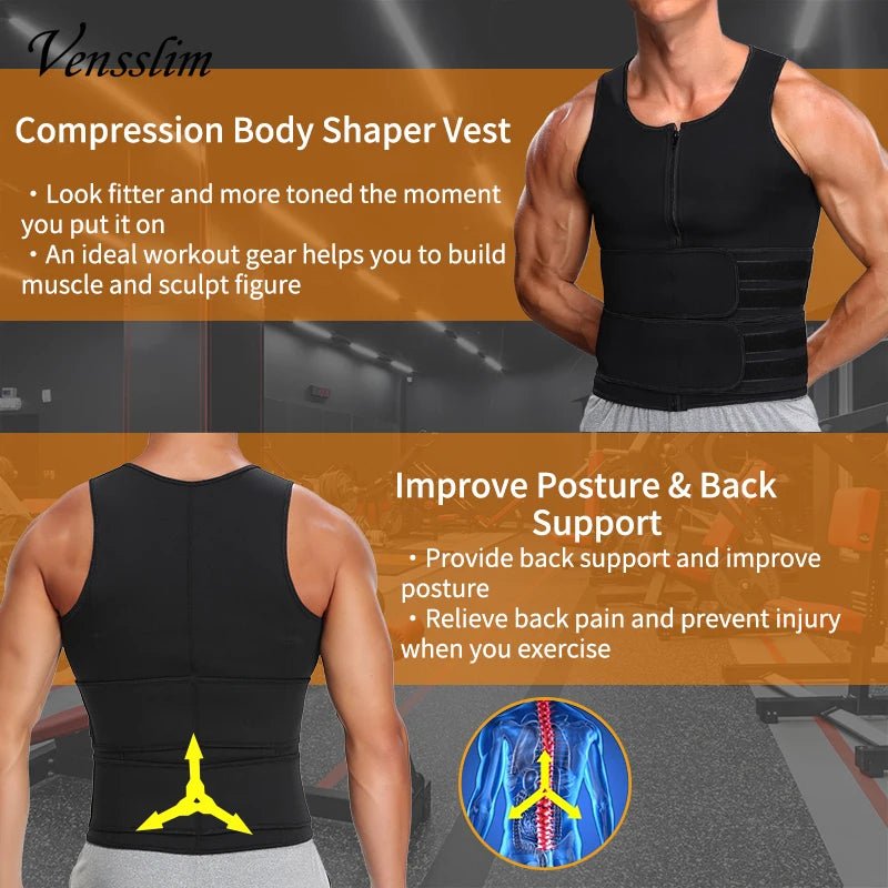 Men's Body Shaper Waist Trainer Sauna Vest Double Belt Sweat Shirt Corset Top Abdomen Slimming Shapewear Fat Burn Fitness Suits - FitHealthHavenFitHealthHavenFitHealthHaven14:771black-two belt;5:361385black-two beltLMen's Body Shaper Waist Trainer Sauna Vest Double Belt Sweat Shirt Corset Top Abdomen Slimming Shapewear Fat Burn Fitness Suits