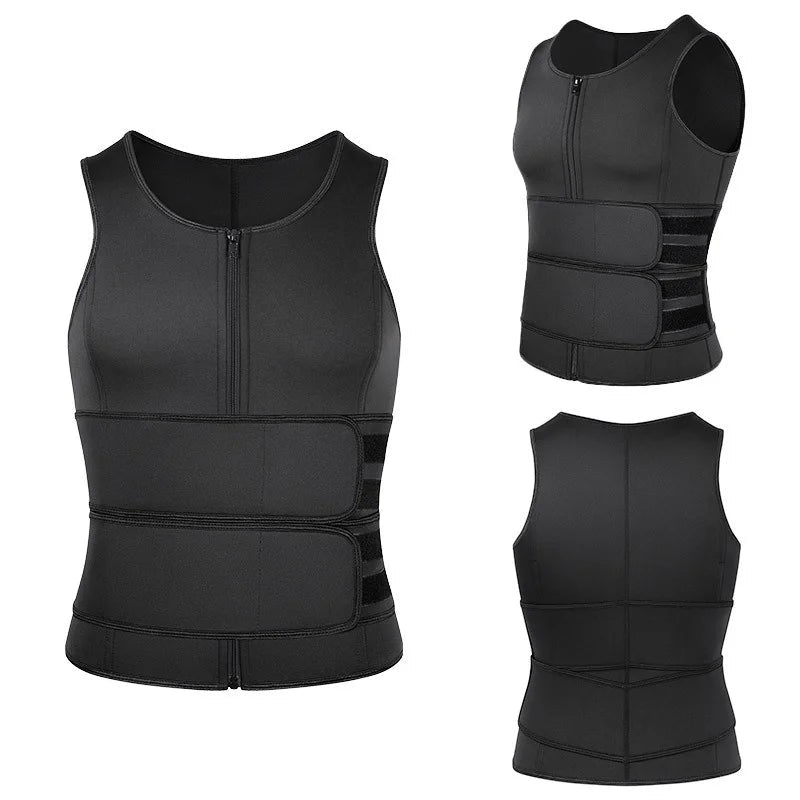Men's Body Shaper Waist Trainer Sauna Vest Double Belt Sweat Shirt Corset Top Abdomen Slimming Shapewear Fat Burn Fitness Suits - FitHealthHavenFitHealthHavenFitHealthHaven14:771black-two belt;5:361385black-two beltLMen's Body Shaper Waist Trainer Sauna Vest Double Belt Sweat Shirt Corset Top Abdomen Slimming Shapewear Fat Burn Fitness Suits