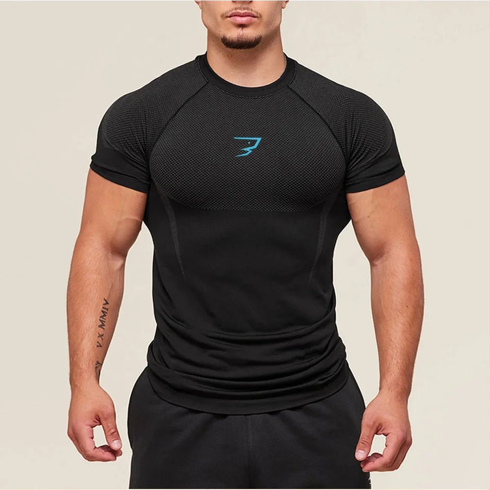 Men's Fitness T-shirt Tight Short Sleeve 2026 Summer New Breathable Quick Drying Tshirt Outdoor Training Short Sleeve Exercise - FitHealthHavenFitHealthHavenFitHealthHaven14:1733;200007763:201336100;200370261:349906;5:1000140643SNo|China MainlandMen's Fitness T-shirt Tight Short Sleeve 2026 Summer New Breathable Quick Drying Tshirt Outdoor Training Short Sleeve Exercise
