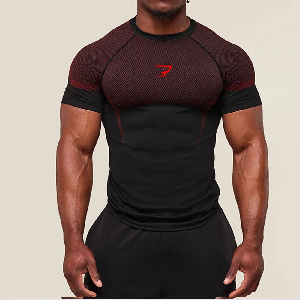 Men's Fitness T-shirt Tight Short Sleeve 2026 Summer New Breathable Quick Drying Tshirt Outdoor Training Short Sleeve Exercise - FitHealthHavenFitHealthHavenFitHealthHaven14:3508505;200007763:201336100;200370261:349906;5:1000140645SNo|China MainlandMen's Fitness T-shirt Tight Short Sleeve 2026 Summer New Breathable Quick Drying Tshirt Outdoor Training Short Sleeve Exercise
