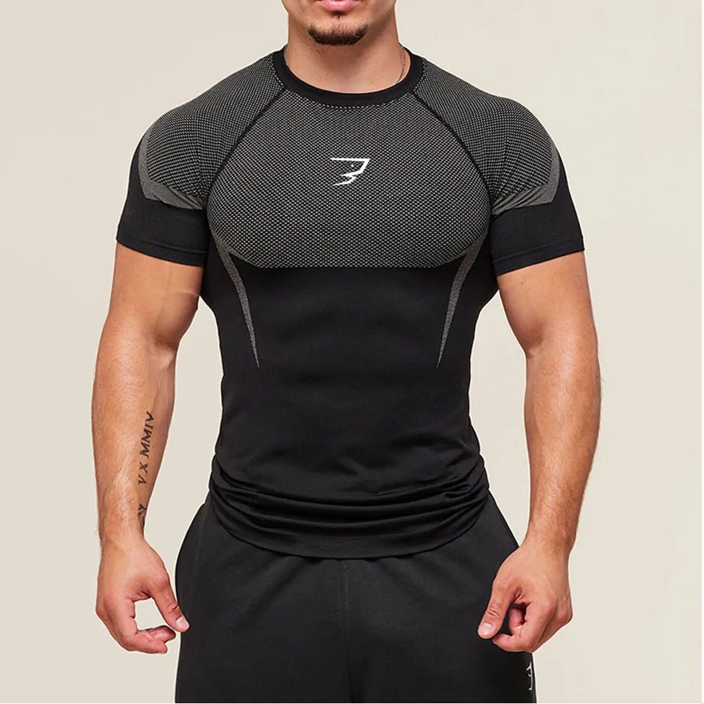 Men's Fitness T-shirt Tight Short Sleeve 2026 Summer New Breathable Quick Drying Tshirt Outdoor Training Short Sleeve Exercise - FitHealthHavenFitHealthHavenFitHealthHaven14:7711;200007763:201336100;200370261:349906;5:1000140641SNo|China MainlandMen's Fitness T-shirt Tight Short Sleeve 2026 Summer New Breathable Quick Drying Tshirt Outdoor Training Short Sleeve Exercise