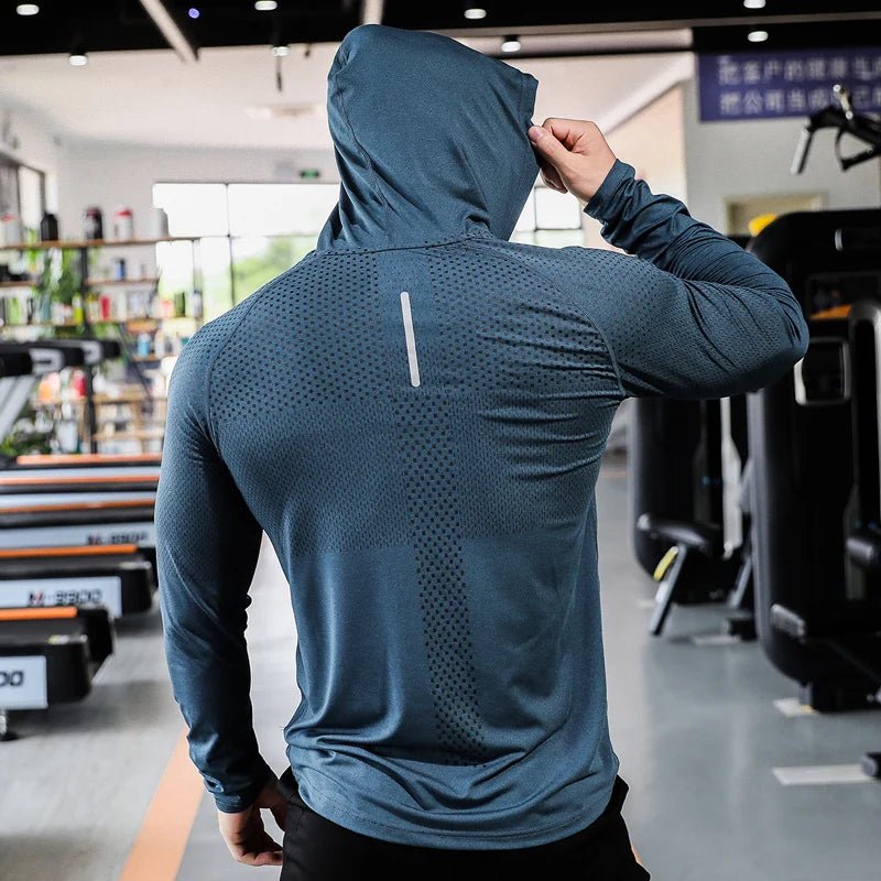 Mens Fitness Tracksuit Running Sport Hoodie Gym Joggers Hooded Outdoor Workout Shirts Tops Clothing Muscle Training Sweatshirt - FitHealthHavenFitHealthHavenFitHealthHaven14:173Navy blue;5:361385L (Fit 70-80KG)Navy blueL (Fit 70-80KG)Mens Fitness Tracksuit Running Sport Hoodie Gym Joggers Hooded Outdoor Workout Shirts Tops Clothing Muscle Training Sweatshirt