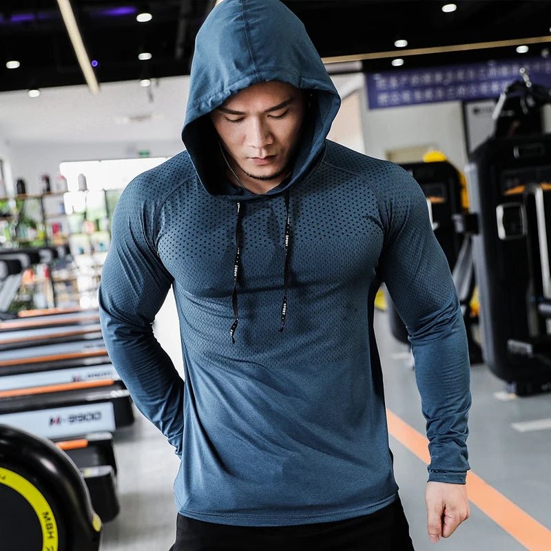 Mens Fitness Tracksuit Running Sport Hoodie Gym Joggers Hooded Outdoor Workout Shirts Tops Clothing Muscle Training Sweatshirt - FitHealthHavenFitHealthHavenFitHealthHaven14:173Navy blue;5:361385L (Fit 70-80KG)Navy blueL (Fit 70-80KG)Mens Fitness Tracksuit Running Sport Hoodie Gym Joggers Hooded Outdoor Workout Shirts Tops Clothing Muscle Training Sweatshirt
