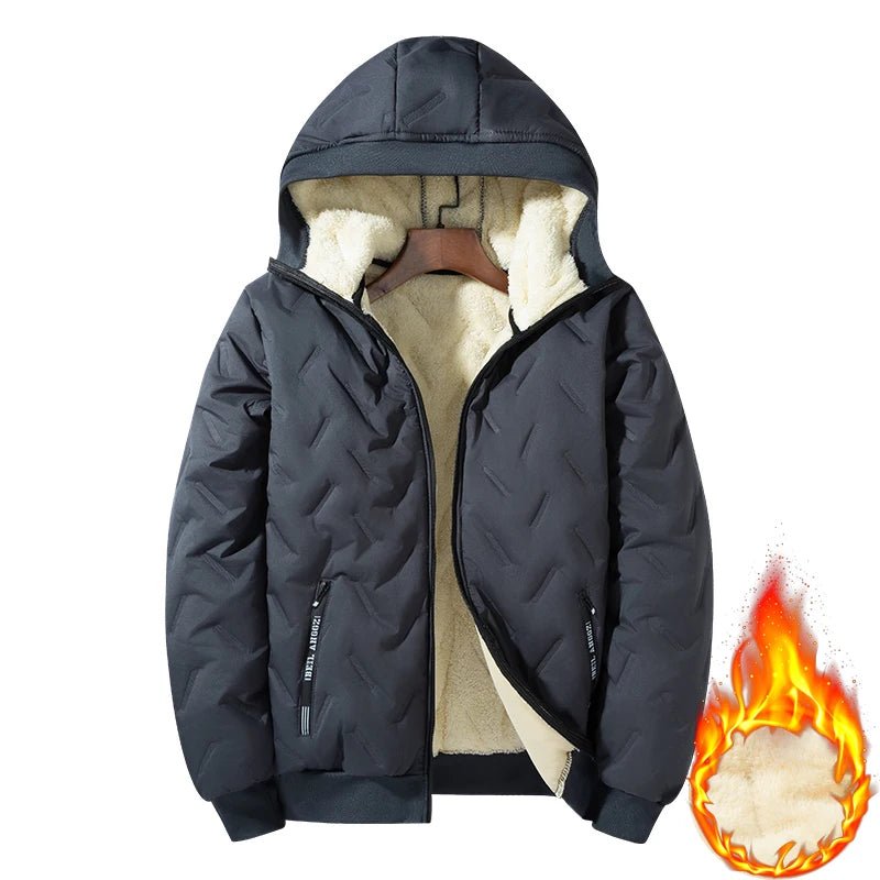 Men's hooded warm short jacket winter zipper pocket jacket outdoor sports and leisure work clothes windproof cotton jacket - FitHealthHavenFitHealthHavenFitHealthHaven14:691;5:4182GRAYXXLMen's hooded warm short jacket winter zipper pocket jacket outdoor sports and leisure work clothes windproof cotton jacket