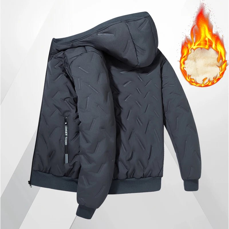 Men's hooded warm short jacket winter zipper pocket jacket outdoor sports and leisure work clothes windproof cotton jacket - FitHealthHavenFitHealthHavenFitHealthHaven14:193;5:4182blackXXLMen's hooded warm short jacket winter zipper pocket jacket outdoor sports and leisure work clothes windproof cotton jacket