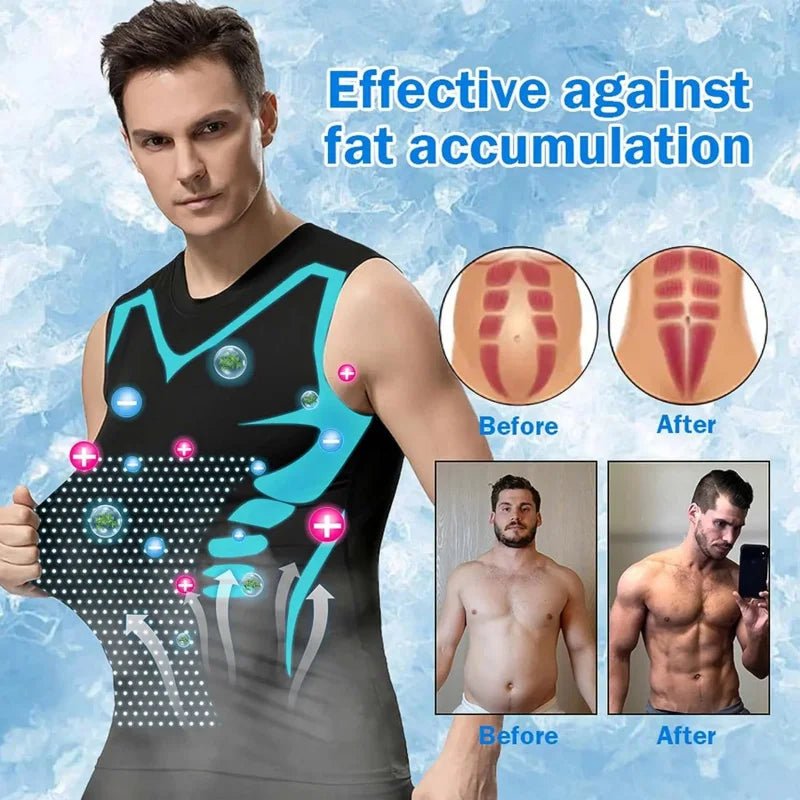 Men's Slimming Vest Ionic Compression Shirt Ice-Silk Cooling Body Shaper Tank Top Tummy Control Quick-Dry Fitness Shirts - FitHealthHavenFitHealthHavenFitHealthHaven14:691Gray;5:100014064GraySMen's Slimming Vest Ionic Compression Shirt Ice-Silk Cooling Body Shaper Tank Top Tummy Control Quick-Dry Fitness Shirts