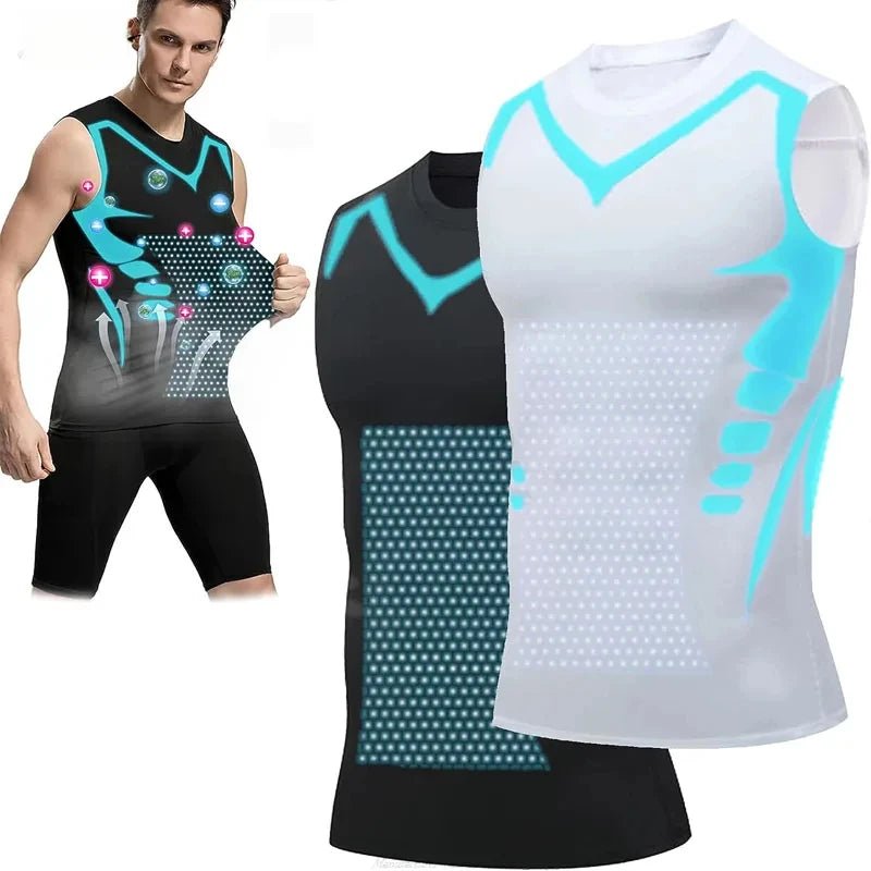 Men's Slimming Vest Ionic Compression Shirt Ice-Silk Cooling Body Shaper Tank Top Tummy Control Quick-Dry Fitness Shirts - FitHealthHavenFitHealthHavenFitHealthHaven14:691Gray;5:100014064GraySMen's Slimming Vest Ionic Compression Shirt Ice-Silk Cooling Body Shaper Tank Top Tummy Control Quick-Dry Fitness Shirts