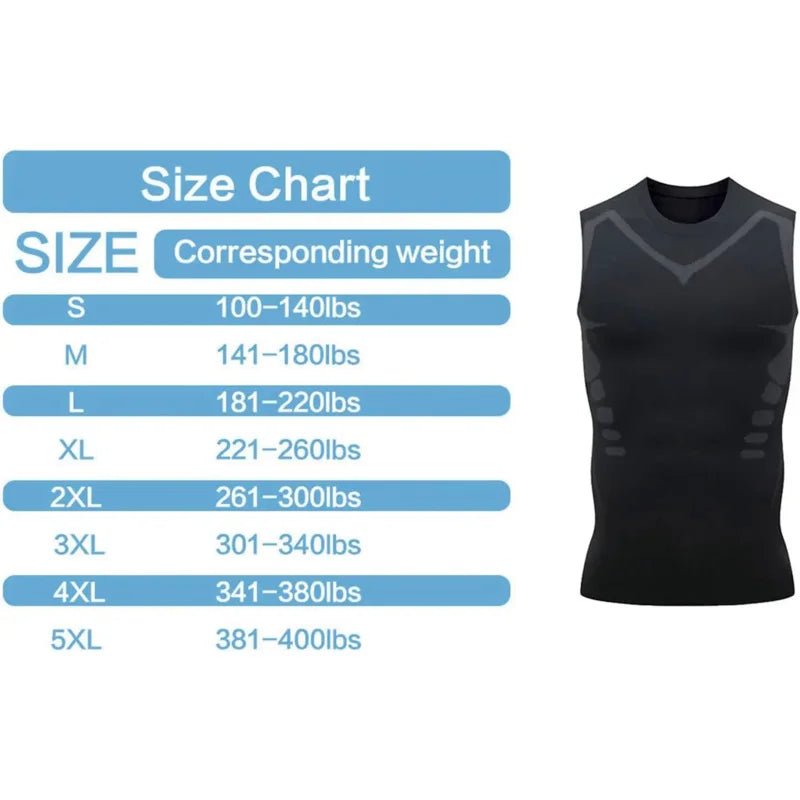 Men's Slimming Vest Ionic Compression Shirt Ice-Silk Cooling Body Shaper Tank Top Tummy Control Quick-Dry Fitness Shirts - FitHealthHavenFitHealthHavenFitHealthHaven14:691Gray;5:100014064GraySMen's Slimming Vest Ionic Compression Shirt Ice-Silk Cooling Body Shaper Tank Top Tummy Control Quick-Dry Fitness Shirts