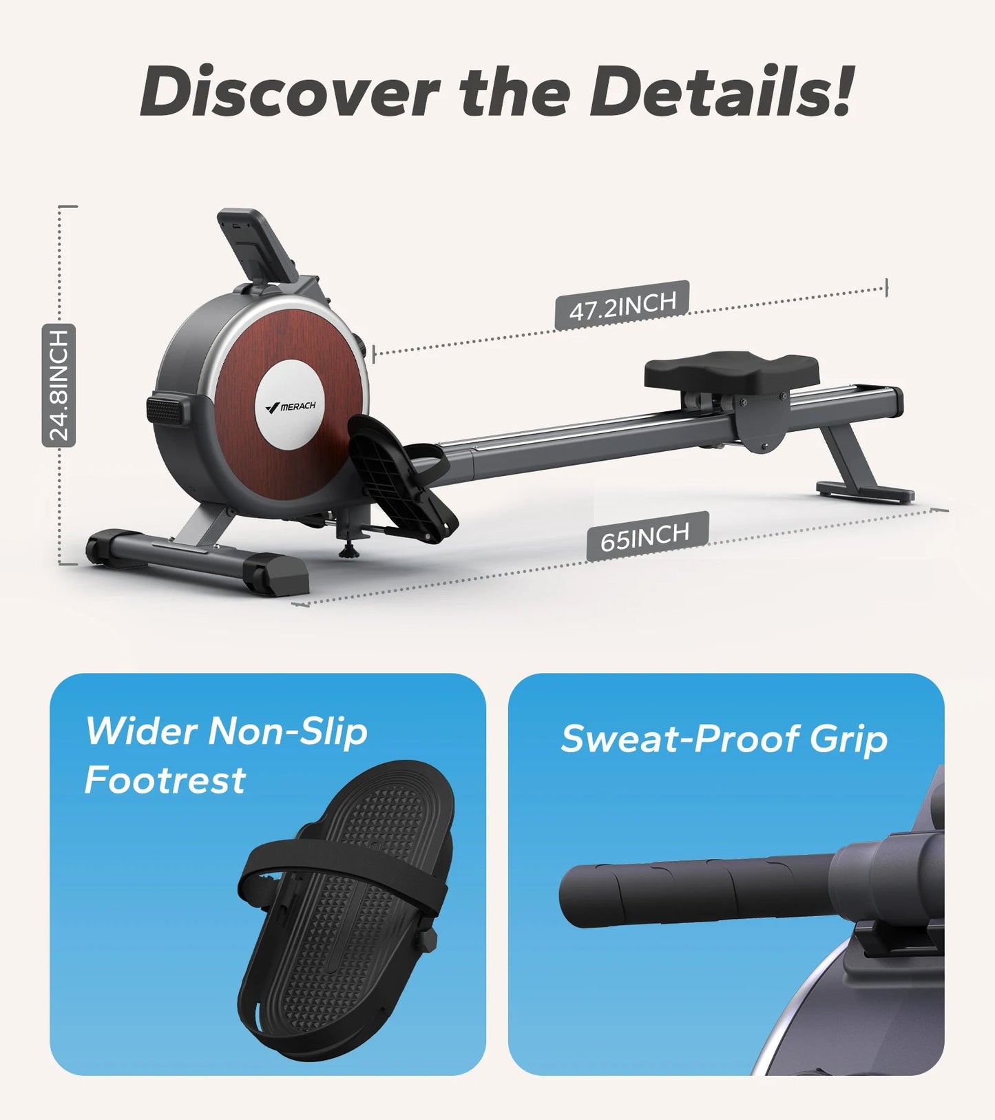 MERACH Rowing Machine Magnetic Rower Machine for Home 16 Levels Quiet Resistance Dual Slide Rail Max 350lb Weight Capacity R02 - FitHealthHavenFitHealthHavenFitHealthHaven14:29Q1SW Magnetic;200007763:201336106Q1SW MagneticUnited StatesMERACH Rowing Machine Magnetic Rower Machine for Home 16 Levels Quiet Resistance Dual Slide Rail Max 350lb Weight Capacity R02