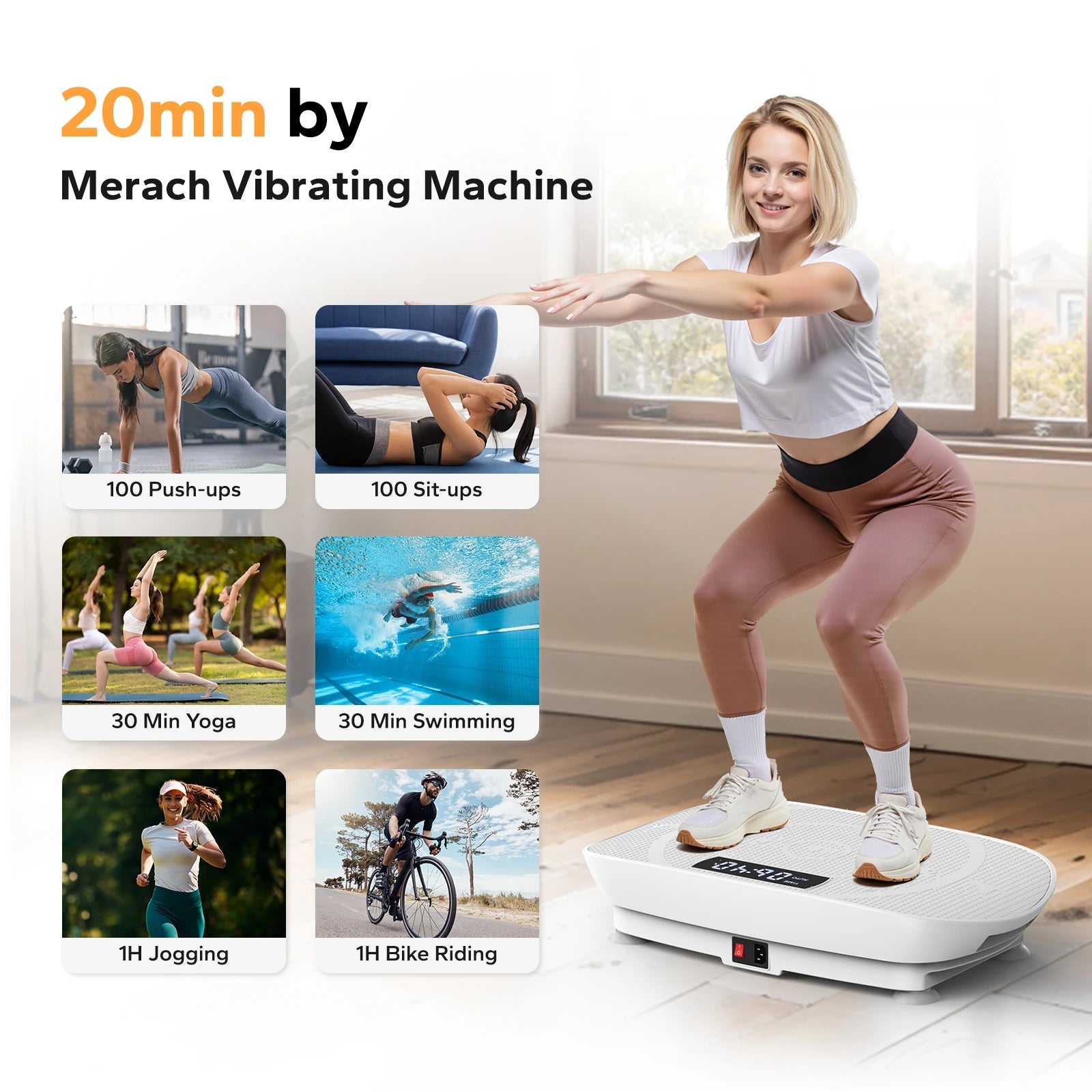 MERACH Vibration Plate Exercise Machine Whole Body Workout Power Vibrate Fitness Platform Vibration Plate Weight Loss & Shaping - FitHealthHavenFitHealthHavenFitHealthHaven14:1052pink;200007763:201336106pinkUnited StatesMERACH Vibration Plate Exercise Machine Whole Body Workout Power Vibrate Fitness Platform Vibration Plate Weight Loss & Shaping