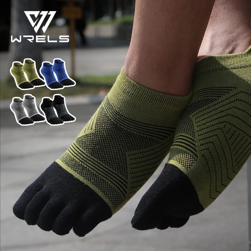 Merino Wool Hiking Socks Thermal Warm Moisture Absorption Toe Socks For Ski Climbing Running Breathable Thick Sport Toe Socks - FitHealthHavenFitHealthHavenFitHealthHaven14:1754 pairs blue;5:3613854 pairs blueLMerino Wool Hiking Socks Thermal Warm Moisture Absorption Toe Socks For Ski Climbing Running Breathable Thick Sport Toe Socks