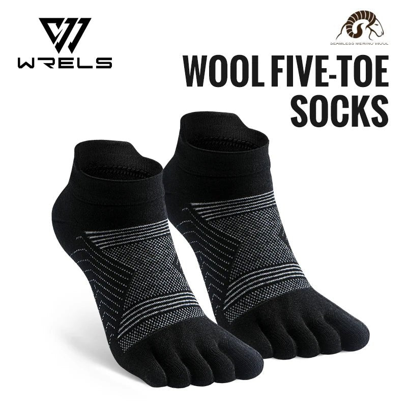 Merino Wool Hiking Socks Thermal Warm Moisture Absorption Toe Socks For Ski Climbing Running Breathable Thick Sport Toe Socks - FitHealthHavenFitHealthHavenFitHealthHaven14:7711 pair black;5:1000140641 pair blackSMerino Wool Hiking Socks Thermal Warm Moisture Absorption Toe Socks For Ski Climbing Running Breathable Thick Sport Toe Socks
