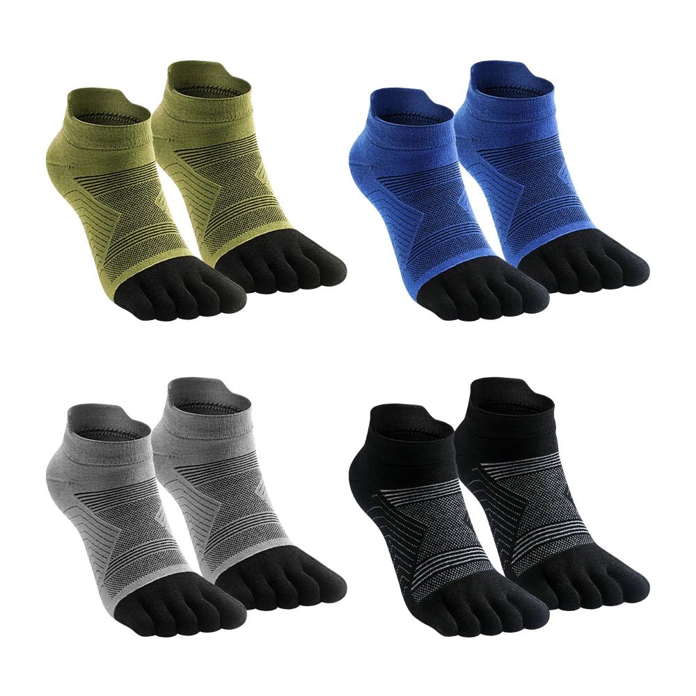 Merino Wool Hiking Socks Thermal Warm Moisture Absorption Toe Socks For Ski Climbing Running Breathable Thick Sport Toe Socks - FitHealthHavenFitHealthHavenFitHealthHaven14:1754 pairs blue;5:3613854 pairs blueLMerino Wool Hiking Socks Thermal Warm Moisture Absorption Toe Socks For Ski Climbing Running Breathable Thick Sport Toe Socks