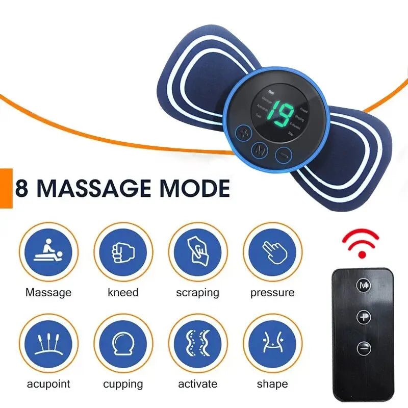 Mini Neck Massager Portable Electric Intelligent Patch for Back and Shoulder Massager With Pad and Remote - FitHealthHavenFitHealthHavenFitHealthHaven14:200002130With Remote and PadWith Remote and PadMini Neck Massager Portable Electric Intelligent Patch for Back and Shoulder Massager With Pad and Remote