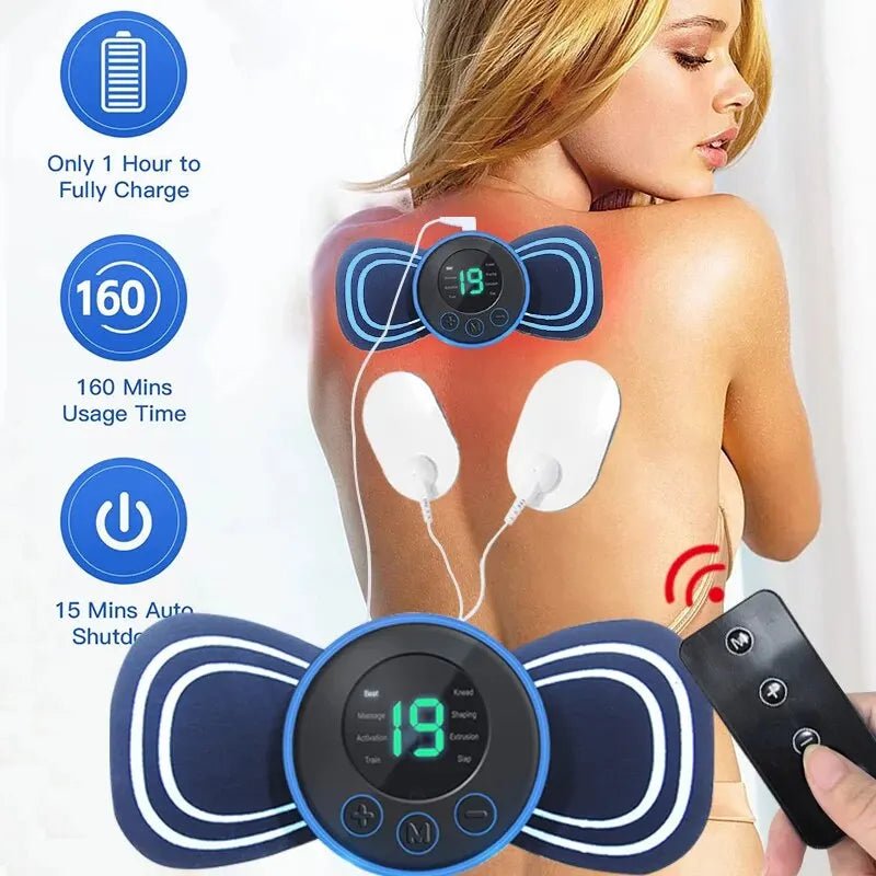 Mini Neck Massager Portable Electric Intelligent Patch for Back and Shoulder Massager With Pad and Remote - FitHealthHavenFitHealthHavenFitHealthHaven14:200002130With Remote and PadWith Remote and PadMini Neck Massager Portable Electric Intelligent Patch for Back and Shoulder Massager With Pad and Remote