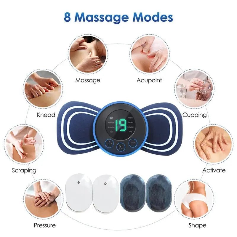 Mini Neck Massager Portable Electric Intelligent Patch for Back and Shoulder Massager With Pad and Remote - FitHealthHavenFitHealthHavenFitHealthHaven14:200002130With Remote and PadWith Remote and PadMini Neck Massager Portable Electric Intelligent Patch for Back and Shoulder Massager With Pad and Remote