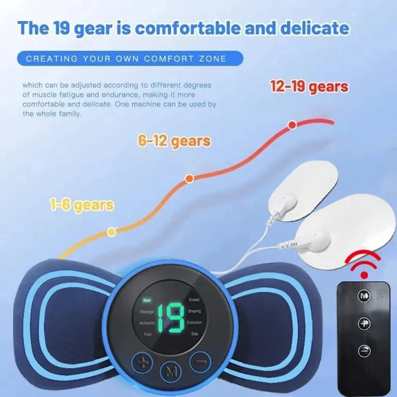 Mini Neck Massager Portable Electric Intelligent Patch for Back and Shoulder Massager With Pad and Remote - FitHealthHavenFitHealthHavenFitHealthHaven14:200002130With Remote and PadWith Remote and PadMini Neck Massager Portable Electric Intelligent Patch for Back and Shoulder Massager With Pad and Remote