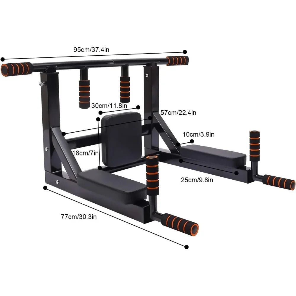 Multi-grip Wall Mount Pull-up Bar Dip Station Home Fitness Equipment Gym and Fitness Heavy - FitHealthHavenFitHealthHavenFitHealthHaven14:193;200007763:201336106blackUnited StatesMulti-grip Wall Mount Pull-up Bar Dip Station Home Fitness Equipment Gym and Fitness Heavy
