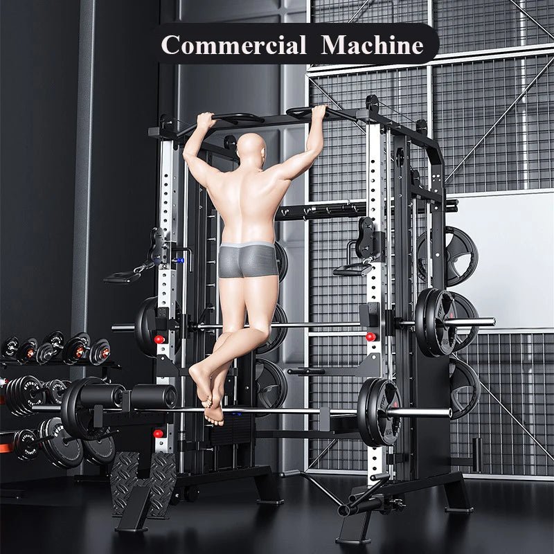 Multifunction Smith Machine Gymnasium Commercial Gantry Squat Frame Household Push Machine Smith Comprehensive Trainer - FitHealthHavenFitHealthHavenFitHealthHaven14:175938A938AMultifunction Smith Machine Gymnasium Commercial Gantry Squat Frame Household Push Machine Smith Comprehensive Trainer