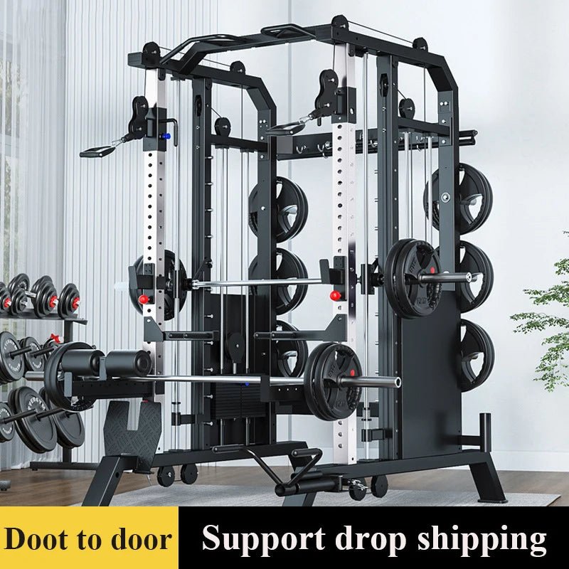 Multifunction Smith Machine Gymnasium Commercial Gantry Squat Frame Household Push Machine Smith Comprehensive Trainer - FitHealthHavenFitHealthHavenFitHealthHaven14:175938A938AMultifunction Smith Machine Gymnasium Commercial Gantry Squat Frame Household Push Machine Smith Comprehensive Trainer