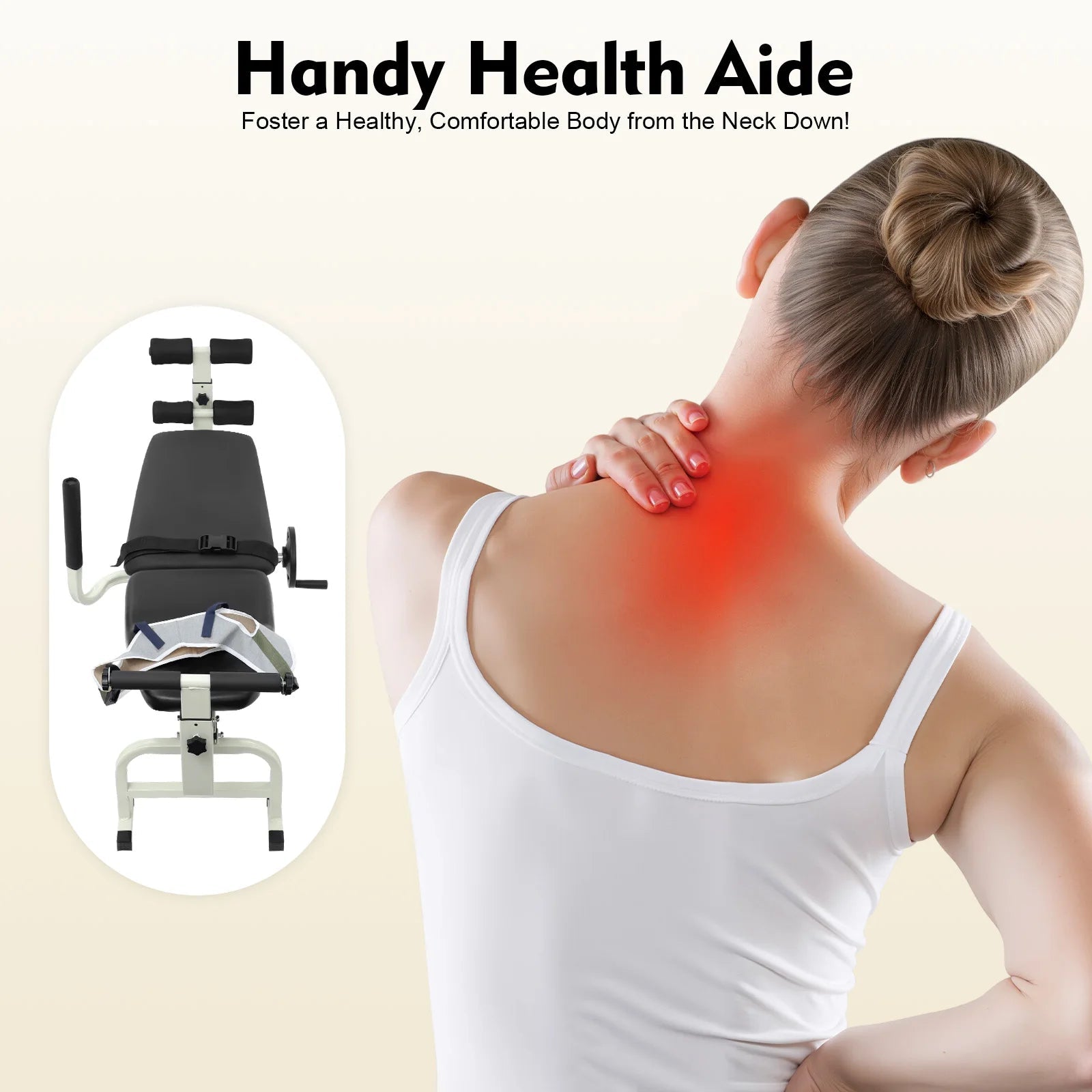 Multifunctional Cervical Lumbar Traction Bed Portable Spine Stretcher Traction Device Floor Standing Neck Stretcher Capacity 150kg Load Adjustable Length (150-190cm) for Home Use, Rehabilitation Centers, Clinics, Hospitals - FitHealthHavenFitHealthHavenFitHealthHaven14:193;200007763:201336106blackUnited StatesMultifunctional Cervical Lumbar Traction Bed Portable Spine Stretcher Traction Device Floor Standing Neck Stretcher Capacity 150kg Load Adjustable Length (150-190cm) for Home Use, Rehabilit