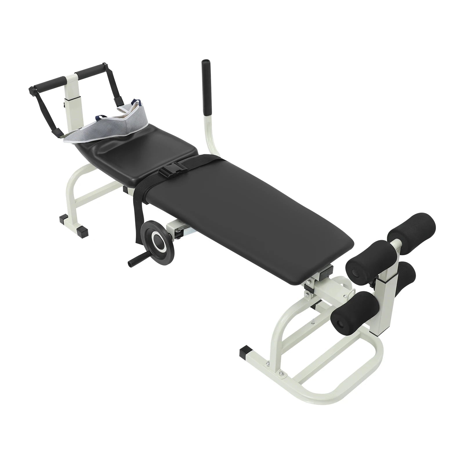 Multifunctional Cervical Lumbar Traction Bed Portable Spine Stretcher Traction Device Floor Standing Neck Stretcher Capacity 150kg Load Adjustable Length (150-190cm) for Home Use, Rehabilitation Centers, Clinics, Hospitals - FitHealthHavenFitHealthHavenFitHealthHaven14:193;200007763:201336106blackUnited StatesMultifunctional Cervical Lumbar Traction Bed Portable Spine Stretcher Traction Device Floor Standing Neck Stretcher Capacity 150kg Load Adjustable Length (150-190cm) for Home Use, Rehabilit
