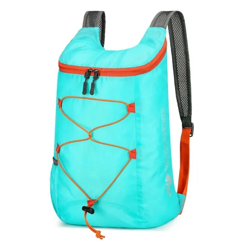 Multifunctional Outdoor Folding Backpack High Density Lightweight Waterproof Nylon Fabric Sports Bag for Camping Hiking Travel - FitHealthHavenFitHealthHavenFitHealthHaven14:1254Lake BlueLake BlueMultifunctional Outdoor Folding Backpack High Density Lightweight Waterproof Nylon Fabric Sports Bag for Camping Hiking Travel