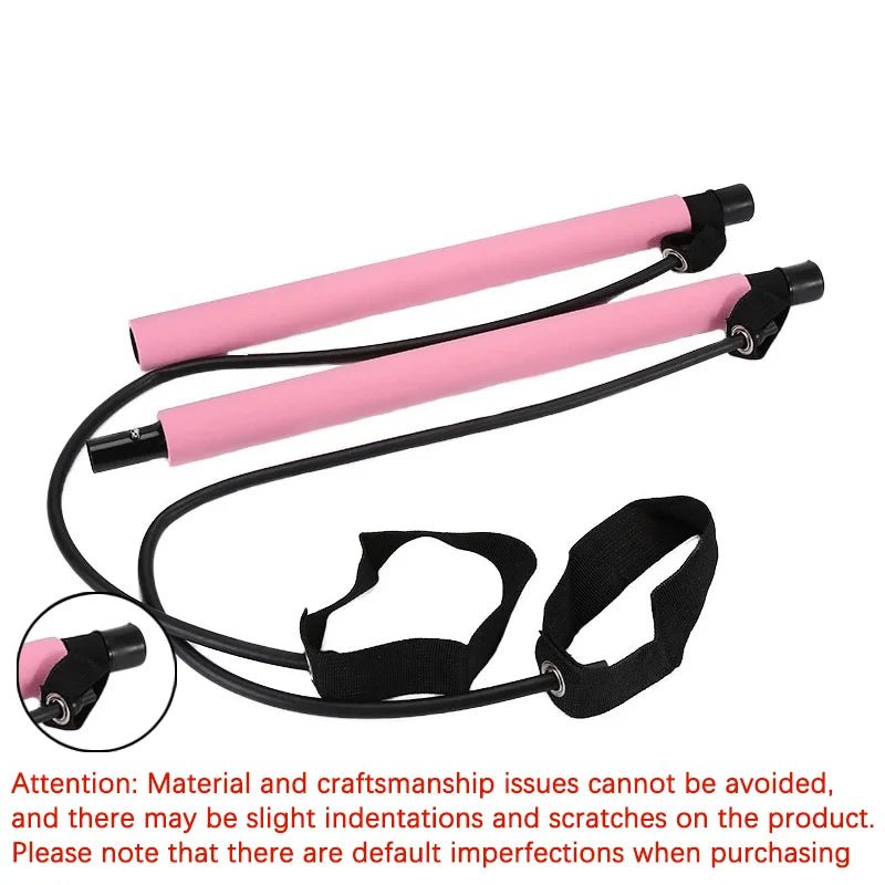 Multifunctional Pilates Bar Combination Fitness Bar Yoga Chest Expansion Tension Rope Back Trainer Elastic Rope Stretching Belt - FitHealthHavenFitHealthHavenFitHealthHaven14:771PinkPinkMultifunctional Pilates Bar Combination Fitness Bar Yoga Chest Expansion Tension Rope Back Trainer Elastic Rope Stretching Belt