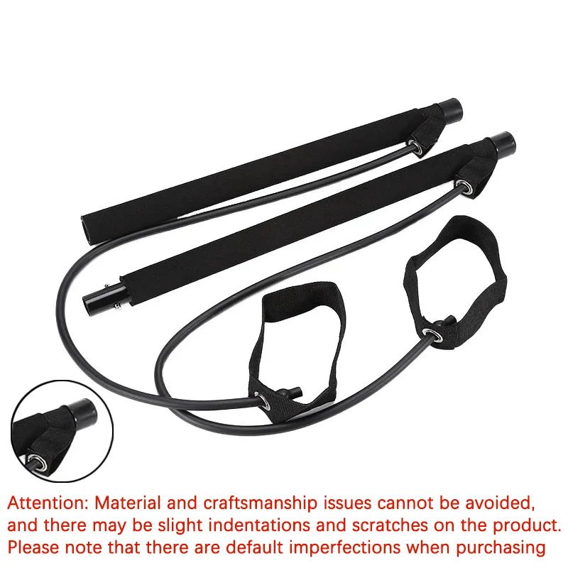 Multifunctional Pilates Bar Combination Fitness Bar Yoga Chest Expansion Tension Rope Back Trainer Elastic Rope Stretching Belt - FitHealthHavenFitHealthHavenFitHealthHaven14:173BalckBalckMultifunctional Pilates Bar Combination Fitness Bar Yoga Chest Expansion Tension Rope Back Trainer Elastic Rope Stretching Belt