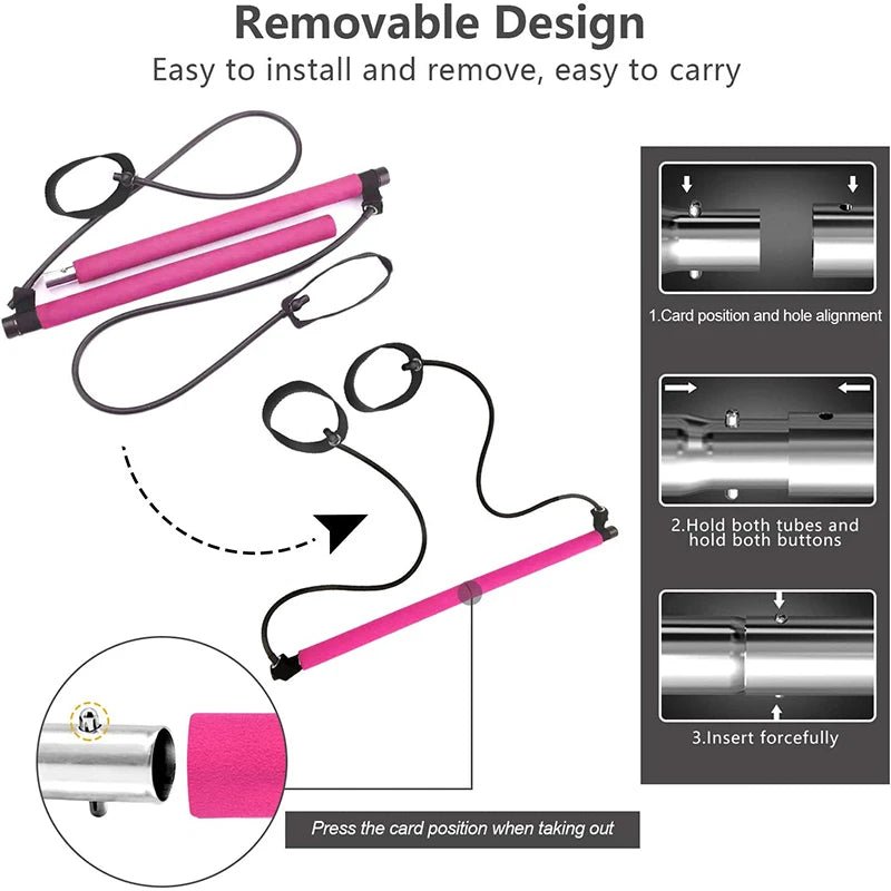 Multifunctional Pilates Bar Combination Fitness Bar Yoga Chest Expansion Tension Rope Back Trainer Elastic Rope Stretching Belt - FitHealthHavenFitHealthHavenFitHealthHaven14:350850BlueBlueMultifunctional Pilates Bar Combination Fitness Bar Yoga Chest Expansion Tension Rope Back Trainer Elastic Rope Stretching Belt