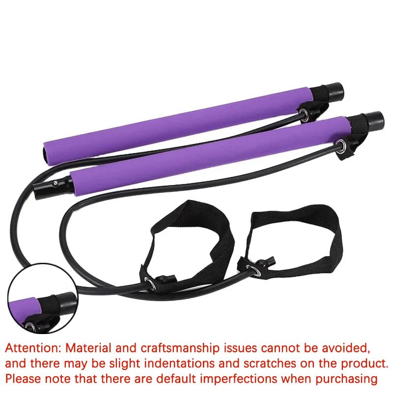 Multifunctional Pilates Bar Combination Fitness Bar Yoga Chest Expansion Tension Rope Back Trainer Elastic Rope Stretching Belt - FitHealthHavenFitHealthHavenFitHealthHaven14:193PurplePurpleMultifunctional Pilates Bar Combination Fitness Bar Yoga Chest Expansion Tension Rope Back Trainer Elastic Rope Stretching Belt