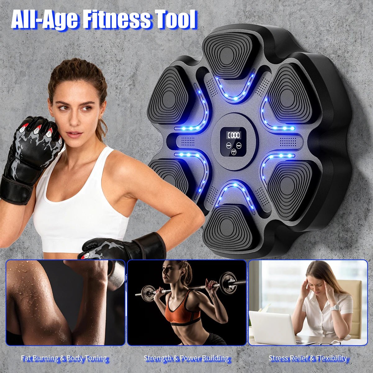 Music Boxing Machine for Adults and Kids, Smart Bluetooth Boxing Training Equipment with Gloves for Home,Office and Gym - FitHealthHavenFitHealthHavenFitHealthHaven14:193;200007763:201336106blackUnited StatesMusic Boxing Machine for Adults and Kids, Smart Bluetooth Boxing Training Equipment with Gloves for Home,Office and Gym