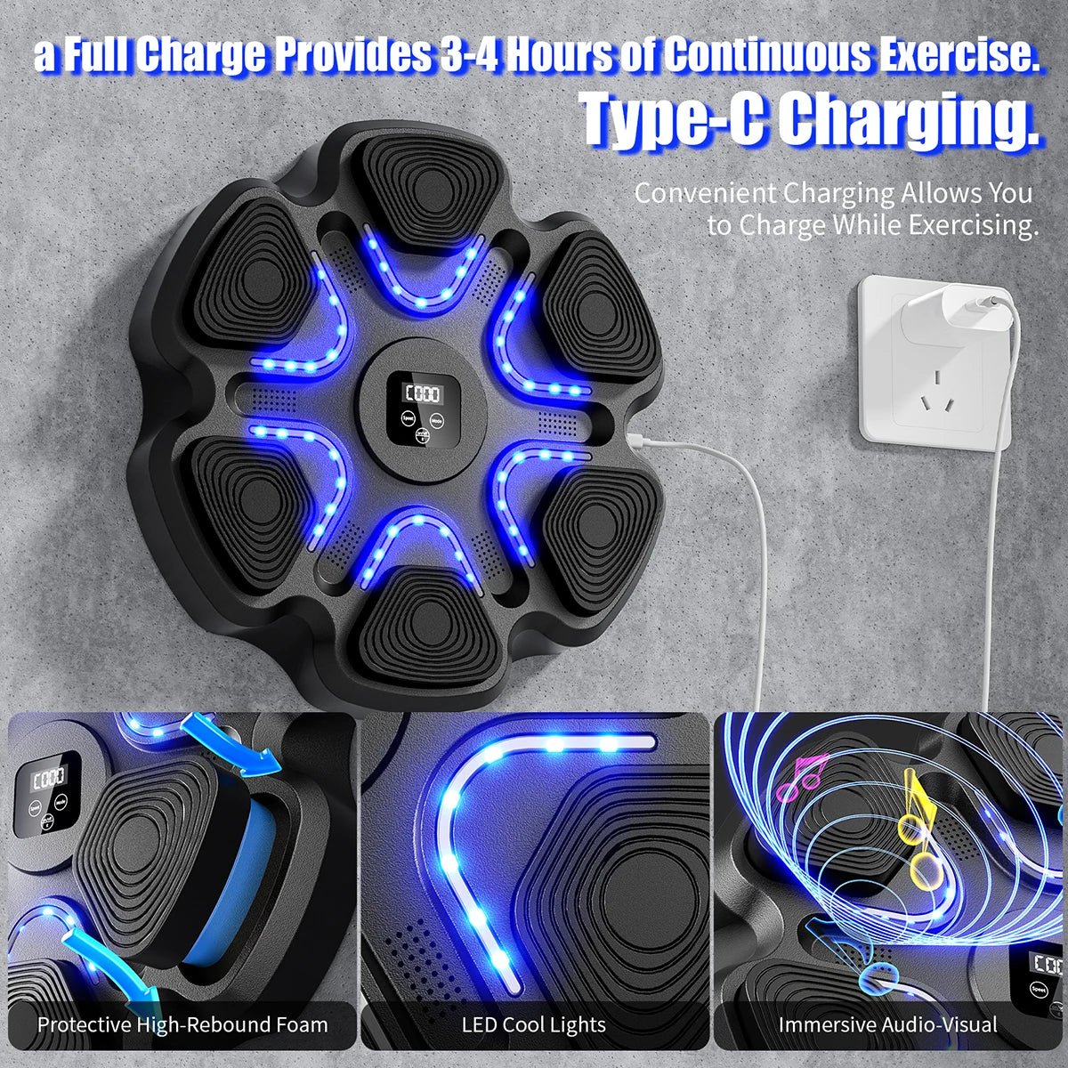 Music Boxing Machine for Adults and Kids, Smart Bluetooth Boxing Training Equipment with Gloves for Home,Office and Gym - FitHealthHavenFitHealthHavenFitHealthHaven14:193;200007763:201336106blackUnited StatesMusic Boxing Machine for Adults and Kids, Smart Bluetooth Boxing Training Equipment with Gloves for Home,Office and Gym